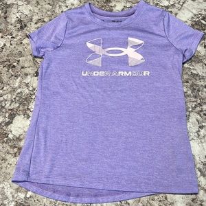 Girls purple Under Armour top